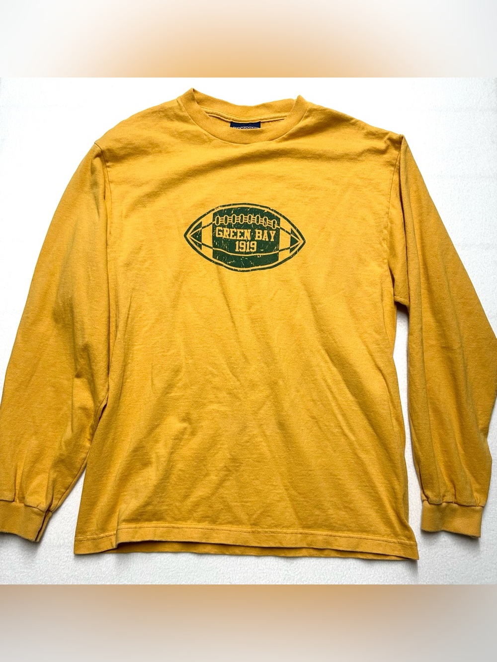 Vintage Y2K Green Bay Packers JanSport Long Sleeve Shirt Small Distressed